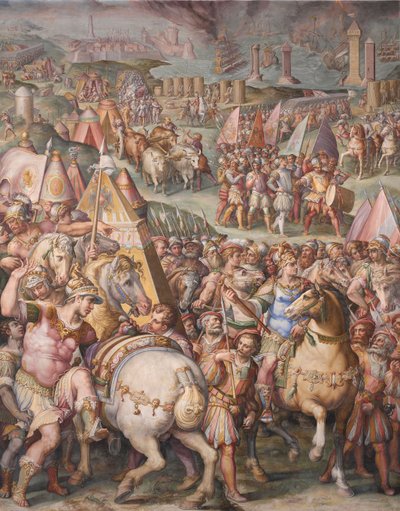 The Emperor Maximilian Lifts the Siege of Livorno, 1568-1571 by Giorgio Vasari