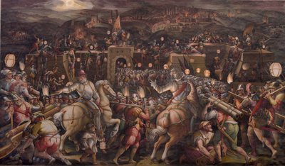 The Storming of the Fortress Near Porta Camollia in Siena by Giorgio Vasari