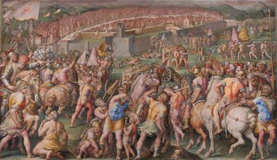 The Storming of the Fortress of Stampace in Pisa by Giorgio Vasari