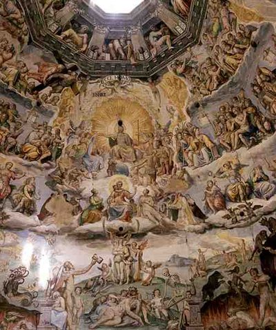 The Last Judgement (detail) by Giorgio and Zuccari Federico  Vasari