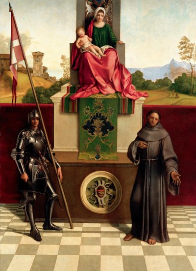 Madonna and Child Between Saints Francis and Nicasius, ca 1503-1504 by Giorgione da Castelfranco