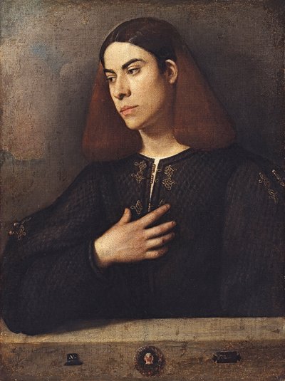 Portrait of a Young Man Antonio Brocardo by Giorgione da Castelfranco