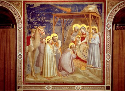 Adoration of the Magi, Chapel of the Scrovegni, Padua (c.1305) by Giotto (c.1266 1337)