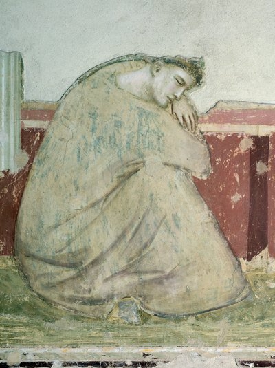 Apparition of St Francis to St Anthony (detail), Basilica of Santa Croce, Bardi Chapel, Florence by Giotto (c.1266 1337)