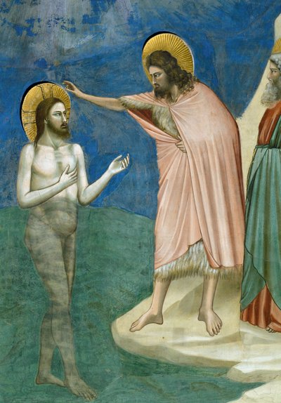 Baptism of Christ (detail) by Giotto (c.1266 1337)