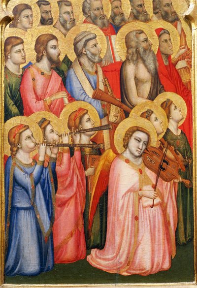 Angels Playing Musical Instruments (detail) by Giotto (c.1266 1337)