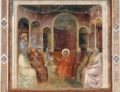 Jesus in Temple among Doctors (detail) by Giotto (c.1266 1337)
