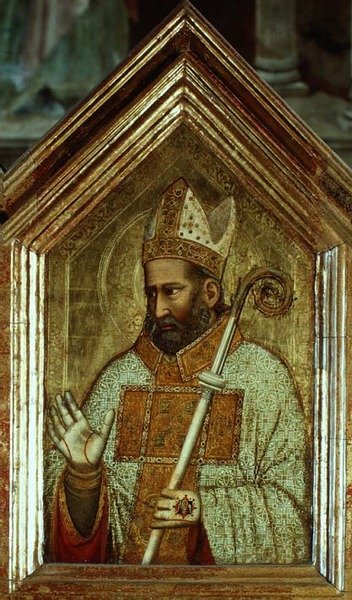 Saint from the St. Reparata Polyptych (detail) by Giotto (c.1266 1337)