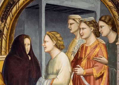 The Meeting at the Golden Gate, (detail) by Giotto (c.1266 1337)