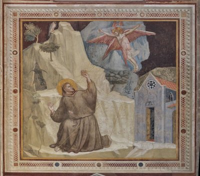 Transept, external part of The Bardi Chapel: St. Francis and the Stigmata by Giotto (c.1266 1337)