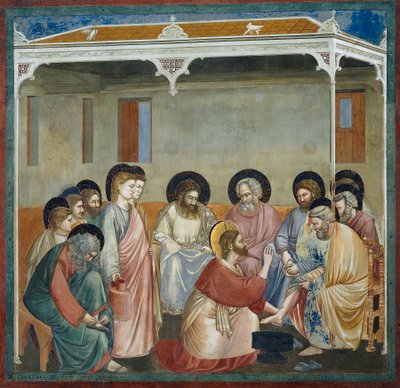 Washing of Feet (detail) by Giotto (c.1266 1337)