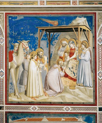 Adoration of the Magi in the Scrovegni Chapel, Padua by Giotto (c.1266 1337)