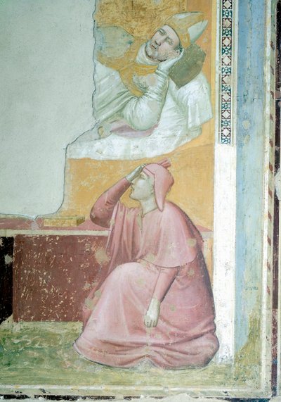 Apparition of St Francis to Bishop Guido of Assisi (detail) by Giotto (c.1266 1337)