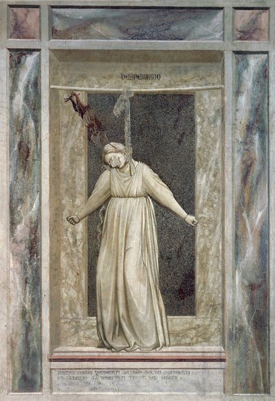 Despair (detail) by Giotto (c.1266 1337)