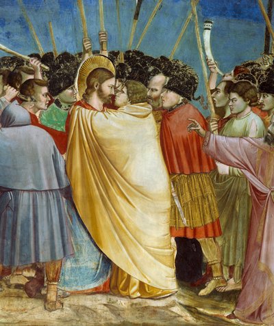 Kiss of Judas (detail) by Giotto (c.1266 1337)