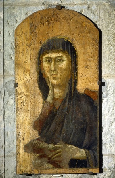 Madonna. Portrait of the Virgin on a Gold Background by Giotto (c.1266 1337)