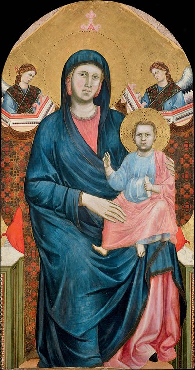 Madonna and Child Enthroned with Two Angels by Giotto (c.1266 1337)