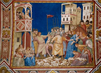 The Massacre of the Innocents by Giotto di Bondone by Giotto (c.1266 1337)
