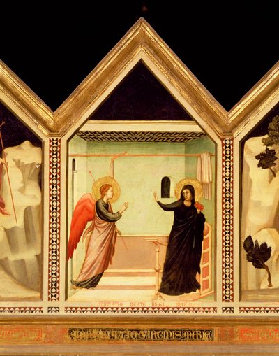 Annunciation, from the St. Reparata Polyptych (detail) by Giotto di Bondone