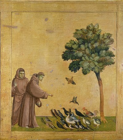 Saint Francis Preaching to the Birds. Around 1295-1300 (Predella) by Giotto di Bondone