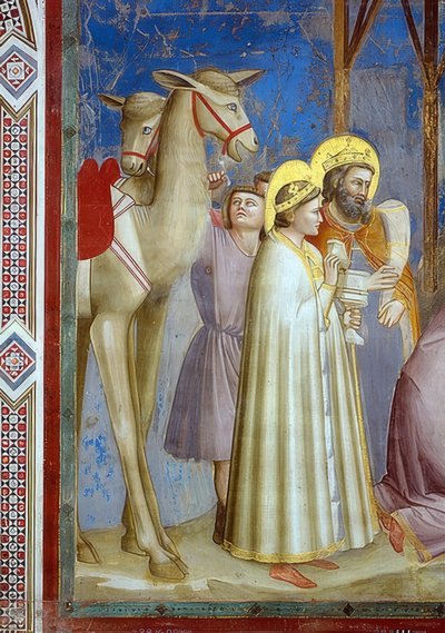 The Adoration of the Magi. (Detail). 1305 by Giotto di Bondone