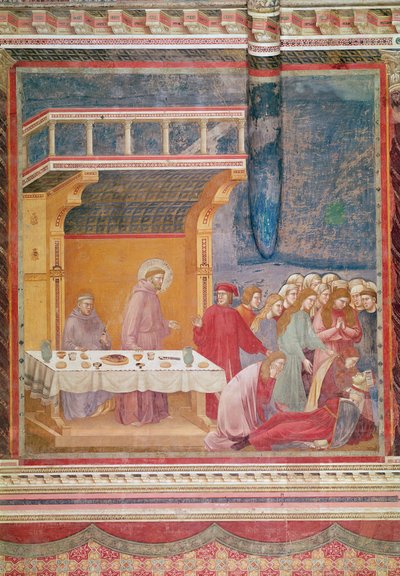 Saint Francis Predicts the Death of a Knight in Celano, c.1297-99 by Giotto di Bondone