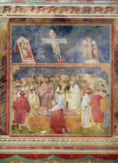 St. Jerome Checking the Stigmata on the Body of St. Francis, 1296-97 by Giotto di Bondone