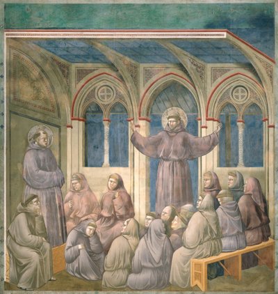 The Apparition at the Chapter House at Arles, 1297-99 by Giotto di Bondone