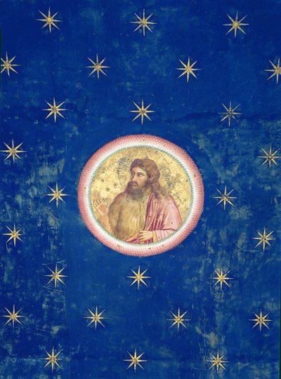 The Prophet John the Baptist, from the ceiling vault by Giotto di Bondone