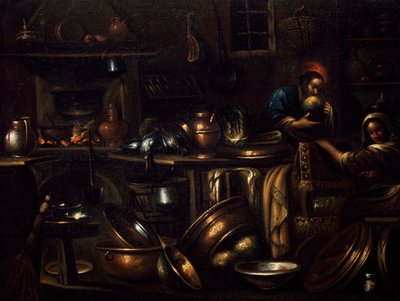 Kitchen interior by Giovan Domenico Valentino