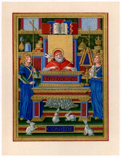 St Gregory the Great Receiving Inspiration from the Holy Spirit, c. 1490 by Giovan Pietro Birago
