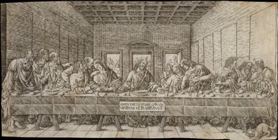The Last Supper, with a Spaniel, ca. 1500 by Giovan Pietro Birago