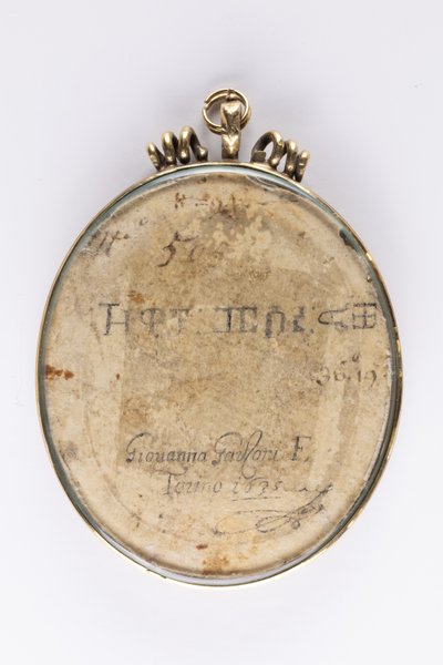 Reverse of Portrait of Zaga Christ (Ṣägga Krəstos) by Giovanna Garzoni
