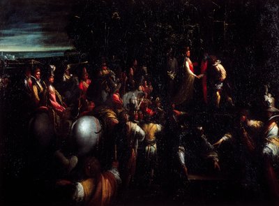 Scene from fable by Giovanni (1575 1655) Donducci