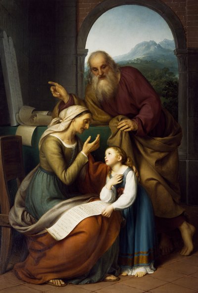 Education of the Virgin by Giovanni Carnovali