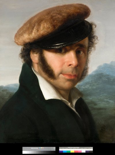 Portrait of the Italian Painter Pietro Ronzoni by Giovanni (1804 1873) Carnovali