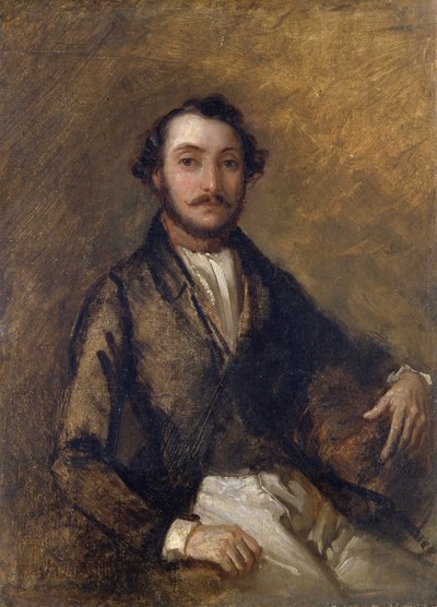 Portrait of Gaetano Donizetti (1797-1848), Italian composer. by Giovanni Carnovali