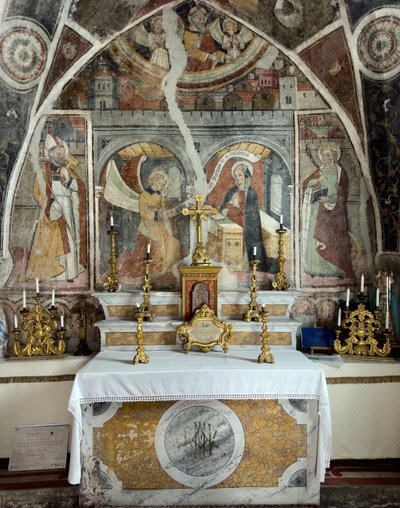 The Annunciation, Chapel of the Annonciade, c. 1470 by Giovanni (attr. to) Baleison