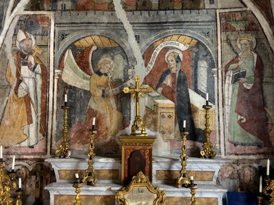 The Frescoes in the Chapel of the Annonciade, Tende circa 1470 by Giovanni (attr. to) Baleison