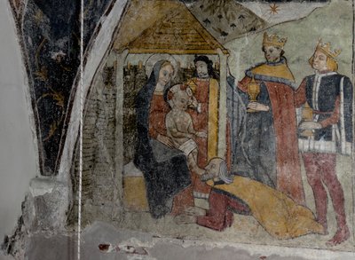 The Frescoes in the Chapel of the Annonciade, Tende circa 1470 by Giovanni (attr. to) Baleison