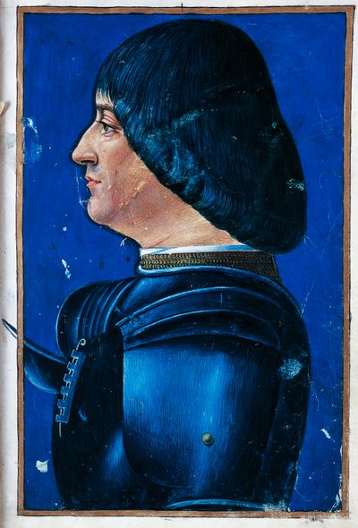 Portrait of Ludovico Maria Sforza, Moro by Giovanni Ambrogio de Predis