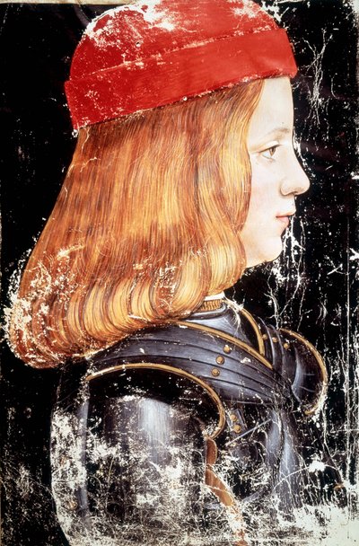 Portrait of Maximilian Sforza (1490 - 1530) by Giovanni Ambrogio de Predis