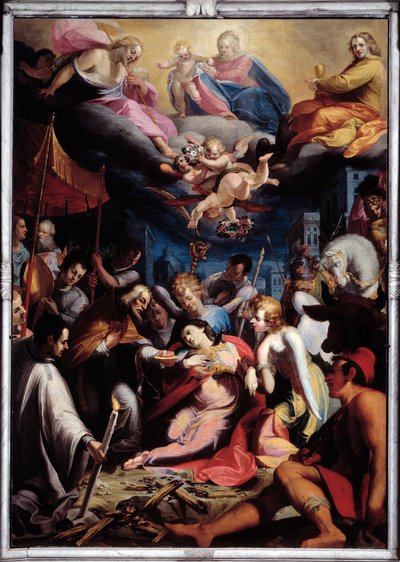 Administration of the Eucharist to St. Lucy by Giovanni Andrea Ansaldo