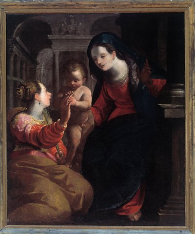 The Mystic Marriage of St Catherine of Alexandria by Giovanni Andrea Ansaldo
