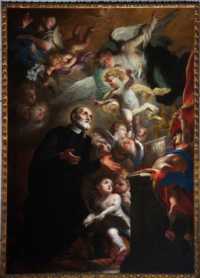 Apparition of the Child to San Filippo Neri (1687) by Giovanni Andrea Carlone