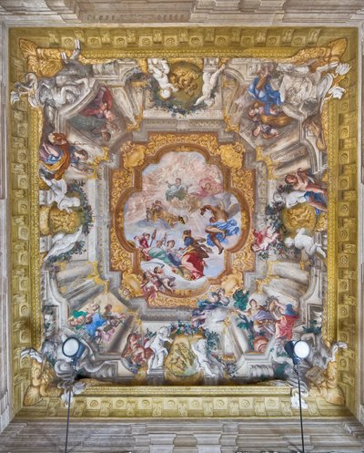 The Allegory of Human Life: four ages of man, the Virtues and the Fates by Giovanni Andrea Carlone