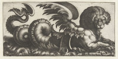 Winged Seal with a Saddle on its Back by Giovanni Andrea Maglioli