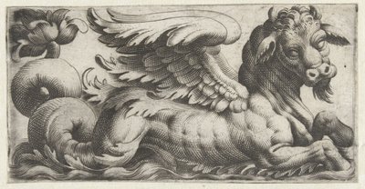 Winged Sea Bull with a Beard by Giovanni Andrea Maglioli