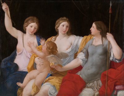 Venus, Juno, and Minerva, with Cupid by Giovanni Andrea Sirani