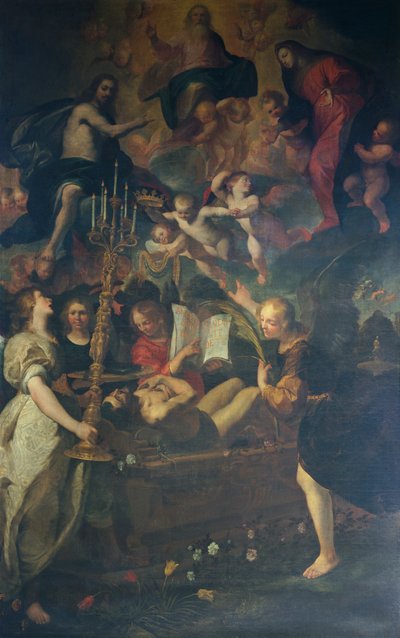 Death of righteous, by Giovanni Andrea De Ferrari by Giovanni Andrea di Ferrari